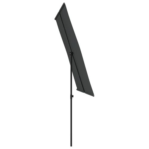 Градински чадър с алуминиев прът, 2x1,5 м, антрацит