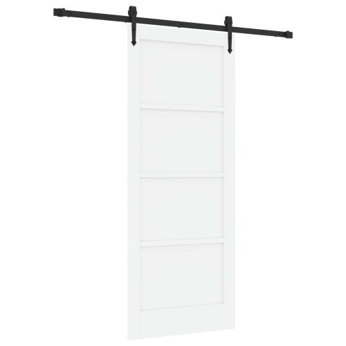 Преплъзваща се врата ORKDAL 83 x 202 см Бяло и черно