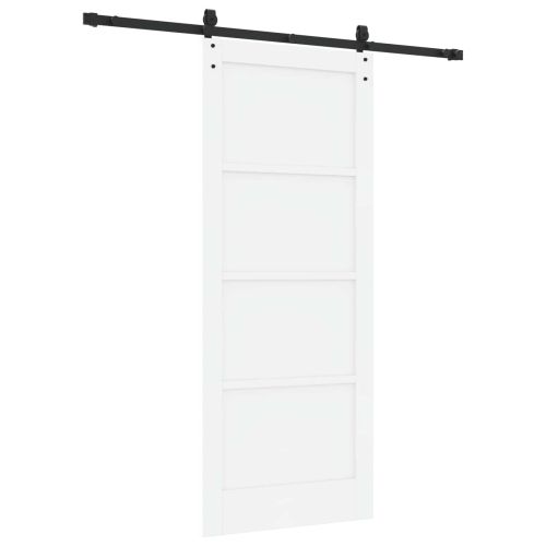 Преплъзваща се врата ORKDAL 83 x 202 см Бяло и черно