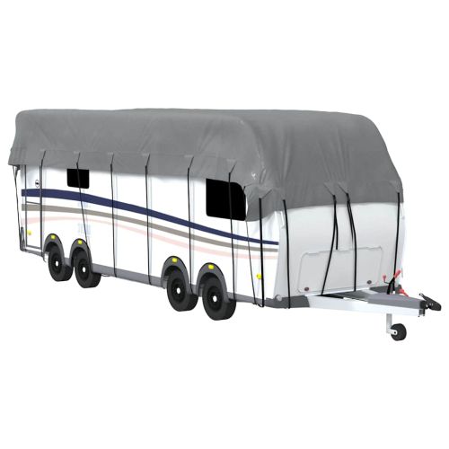 Покривало за покрив на каравана сиво 900x300cm Нетъкана материя