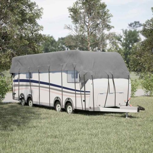 Покривало за покрив на каравана сиво 900x300cm Нетъкана материя