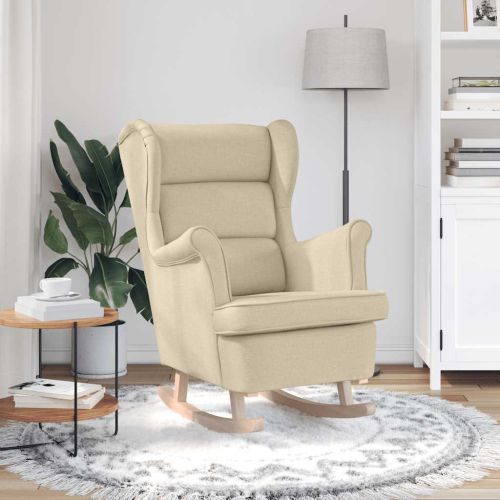 Люлеещ се стол Cream 74x90x102 cm Fabric