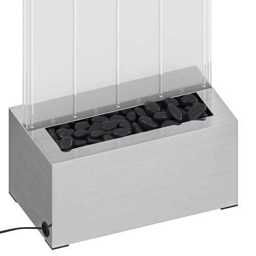 Водна колона с мехурчета с RGB LED, стомана и акрил, 110 см
