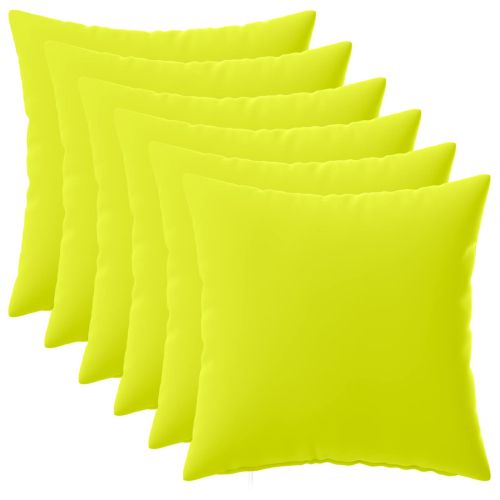 Калъфка за възглавница 6 pcs HEERLEN Яркозелено. 30 x 30 cm