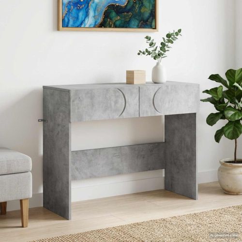 Конзолна маса Бетонно сиво 96,5 x 38 x 75 см Инженерно дърво