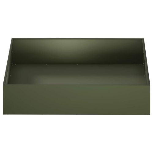 Градинска саксия Маслиненозелено 100 x 100 x 20 cm