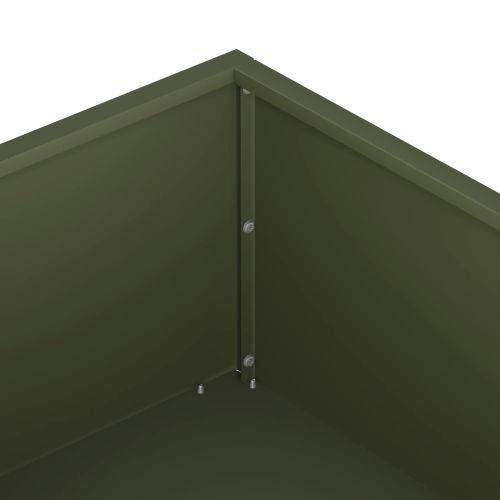 Градинска саксия Маслиненозелено 100 x 100 x 20 cm