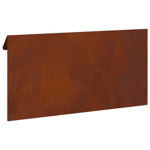 Оградка за охлюви 16 бр. 50 x 3,5 x 25 см Кортенова стомана