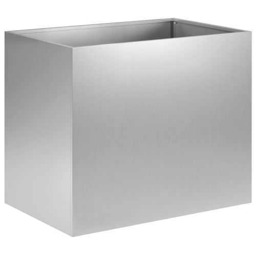 Градинска саксия Сребристо 50 x 40 x 50 см Поцинкована стомана