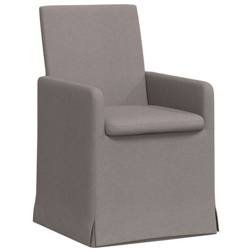 Обедени столове 2 бр. Текстил Таупе 57 x 68 x 94 cm