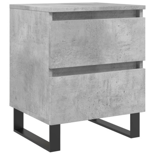Нощно шкафче бетонно сиво 40x35x50 см инженерно дърво