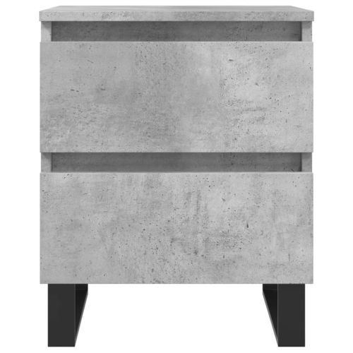Нощно шкафче бетонно сиво 40x35x50 см инженерно дърво