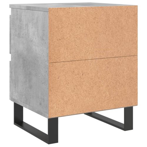 Нощно шкафче бетонно сиво 40x35x50 см инженерно дърво