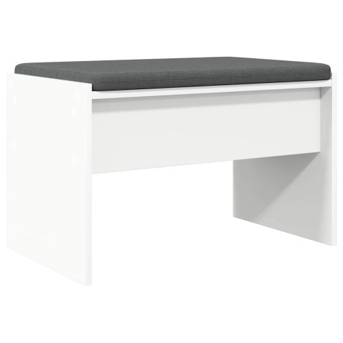 Пейка за коридор с възглавница Бяло 63 x 38 x 40 см