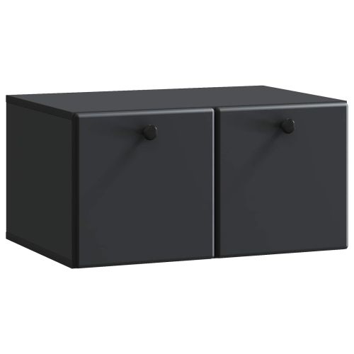 Стенно монтиран ТВ шкаф 59,5 x 41 x 30 см Черно