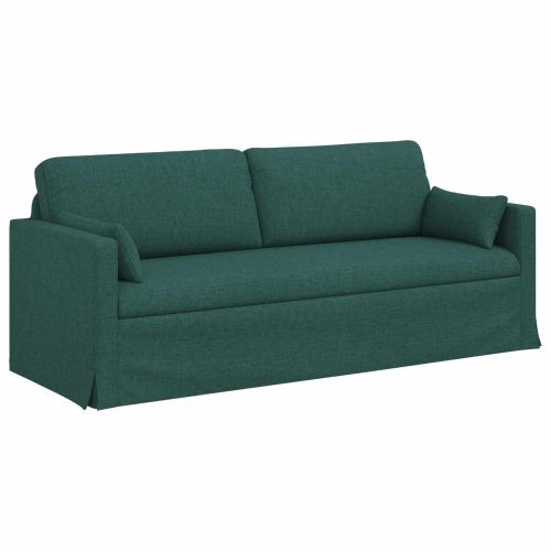 Диван Тъмен зелен 198 x 78 x 80 см текстил