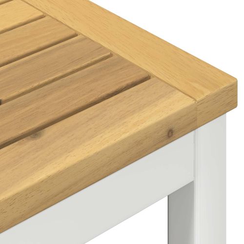 Градинска бар маса NAARDEN Бяло 196 x 80,5 x 105 см