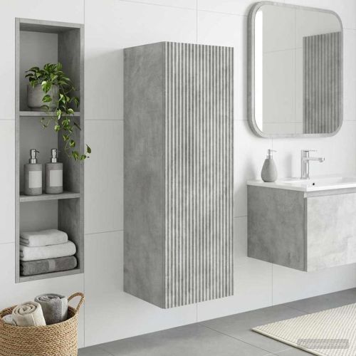 Стенно Баня Кабинет Бетонно сиво 33 x 34,5 x 60 см