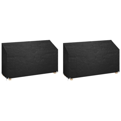 Калъф за градинска пейка 2бр 12 капси 210x70x70/88см полиетилен