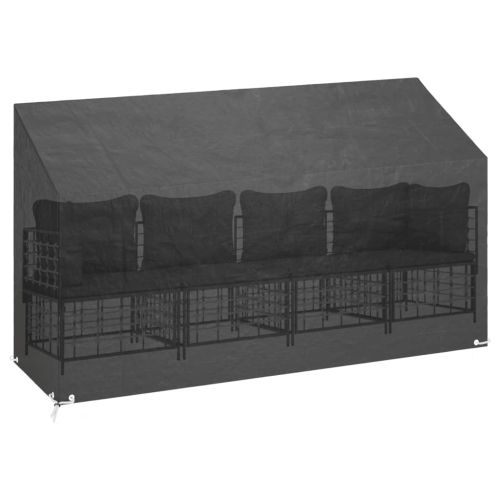 Калъф за градинска пейка 2бр 12 капси 210x70x70/88см полиетилен