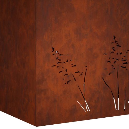 Градинска саксия 2 бр. Ръждясало 80 x 20 x 49 см