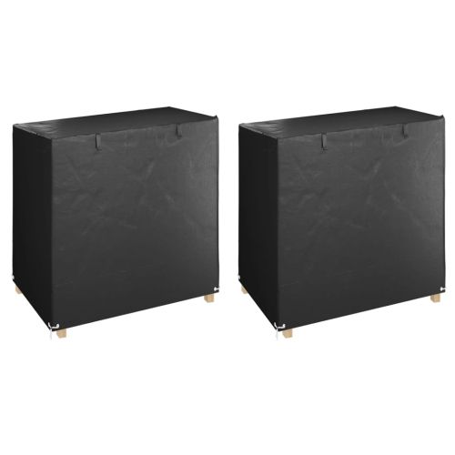 Калъфи за пейки люлки 2 бр 8 капси 125x90x135/165 см полиетилен