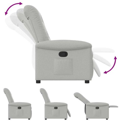 Recliner Chair Cloud Grey Fabric