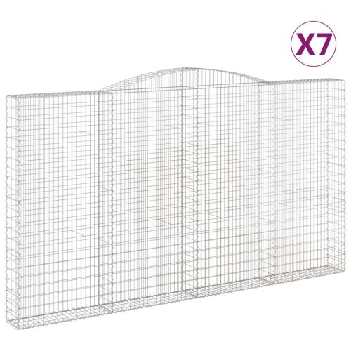 Габионни кошници арка 7 бр 400x30x220/240 см поцинковано желязо