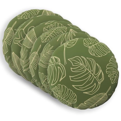 Калъфка за възглавница 6 pcs HEERLEN Дизайн с листа Ø 50 cm