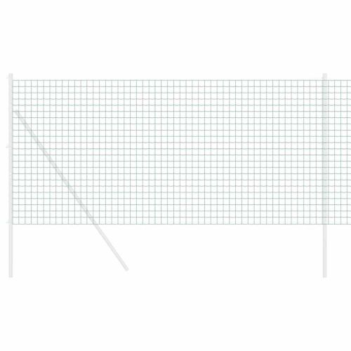 Европейска ограда 1,4 x 10 m Желязо с PVC покритие Зелено