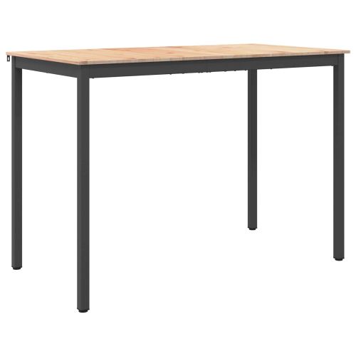 Бар маса 150 x 80 x 105 см Солидно борово дърво Естествен