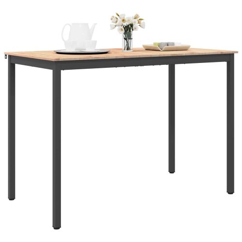 Бар маса 150 x 80 x 105 см Солидно борово дърво Естествен