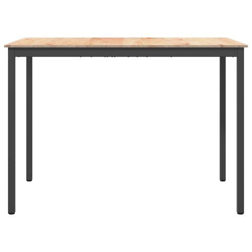 Бар маса 150 x 80 x 105 см Солидно борово дърво Естествен