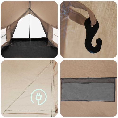 Кабинна палатка Кремаво 340 x 246 x 210 см Памук и полиестер