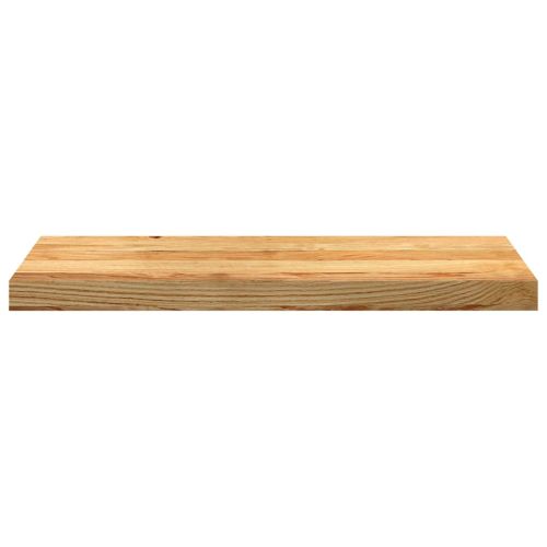 Стълбищни стъпала, 12 бр, светлокафяви, 70x30x2 см, дъб масив
