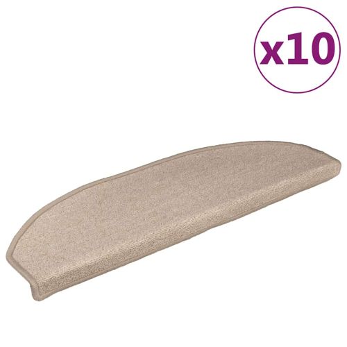 Стълби подложки 10 бр. 56 x 17 x 3 cm Non-Slip Таупе