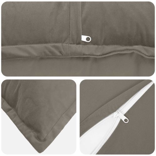 Калъфка за възглавница 2 pcs HOUTEN Светлосиво 55 x 55 см