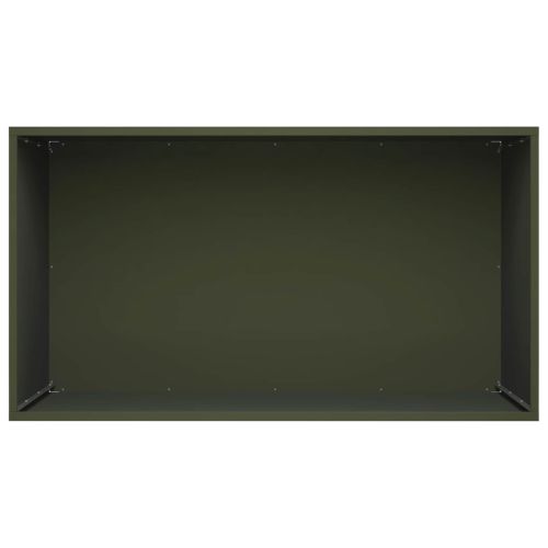 Градинска саксия 2 бр. Маслиненозелено 100 x 50 x 50 cm