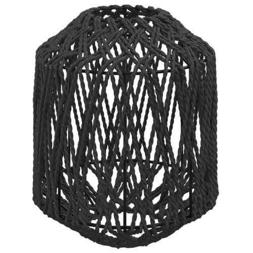 Абажур черен Ø23x28 см желязо и хартия