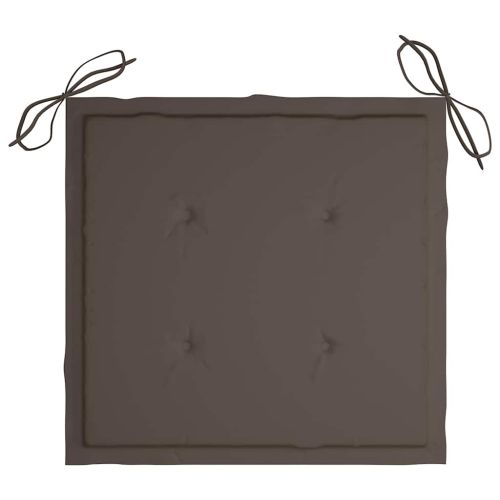 Възглавници за столове 4 бр таупе 40x40x3 см Оксфорд плат