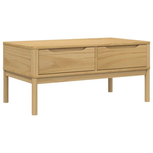 Кафе маса FLORO, восъчнокафява,99x55,5x45см, борово дърво масив