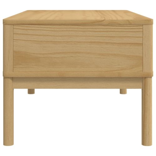 Кафе маса FLORO, восъчнокафява,99x55,5x45см, борово дърво масив