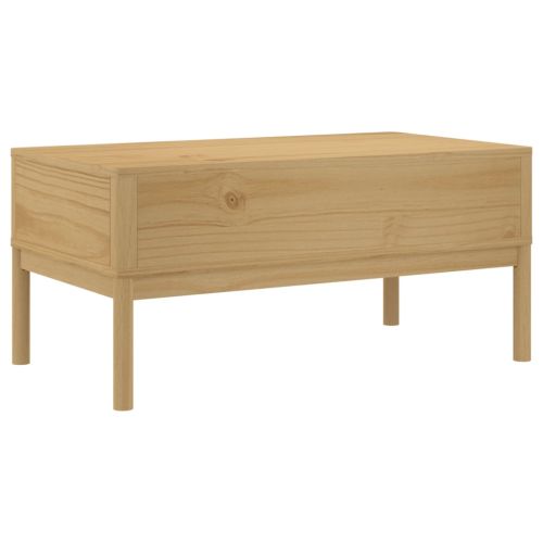 Кафе маса FLORO, восъчнокафява,99x55,5x45см, борово дърво масив