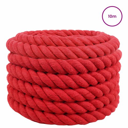 Памучен канап 36 mm 10 m Червено 100% Памук
