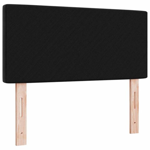 LED глава с LED ленти с таблото Черен 100 cm Кадифе