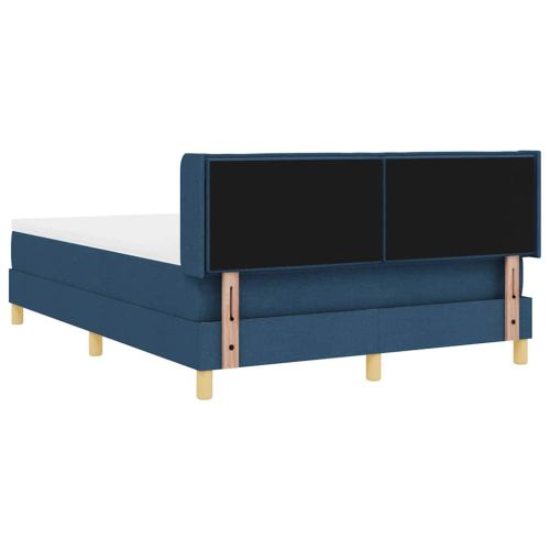 Легло с пружинирана основа с матрак Синьо 200 x 140 cm текстил