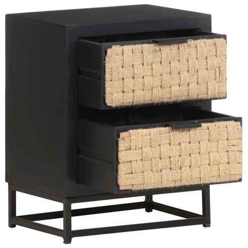 Нощно шкафче, 40x30x50 см, мангово дърво масив