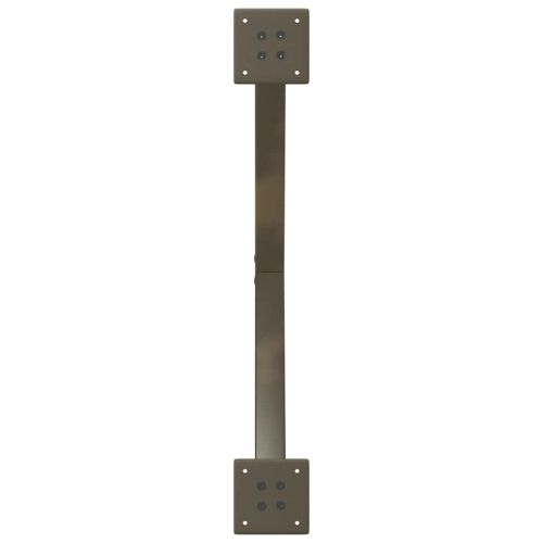 Крака за масичка за кафе, X-образни, 2 бр., естествена стомана, 70 x (30-31) см, стомана