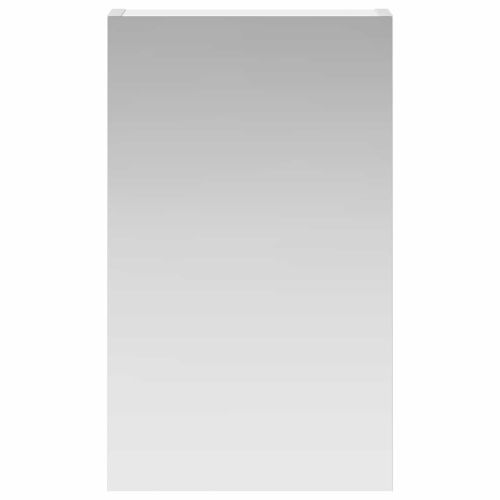 Шкаф с огледало за баня Бяло 30 x 10,5 x 50 см