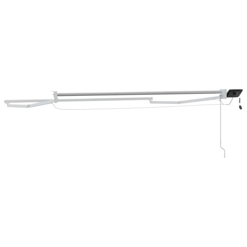 Manual Awning Frame with Solar LED 3 x 2,5 m Бяло